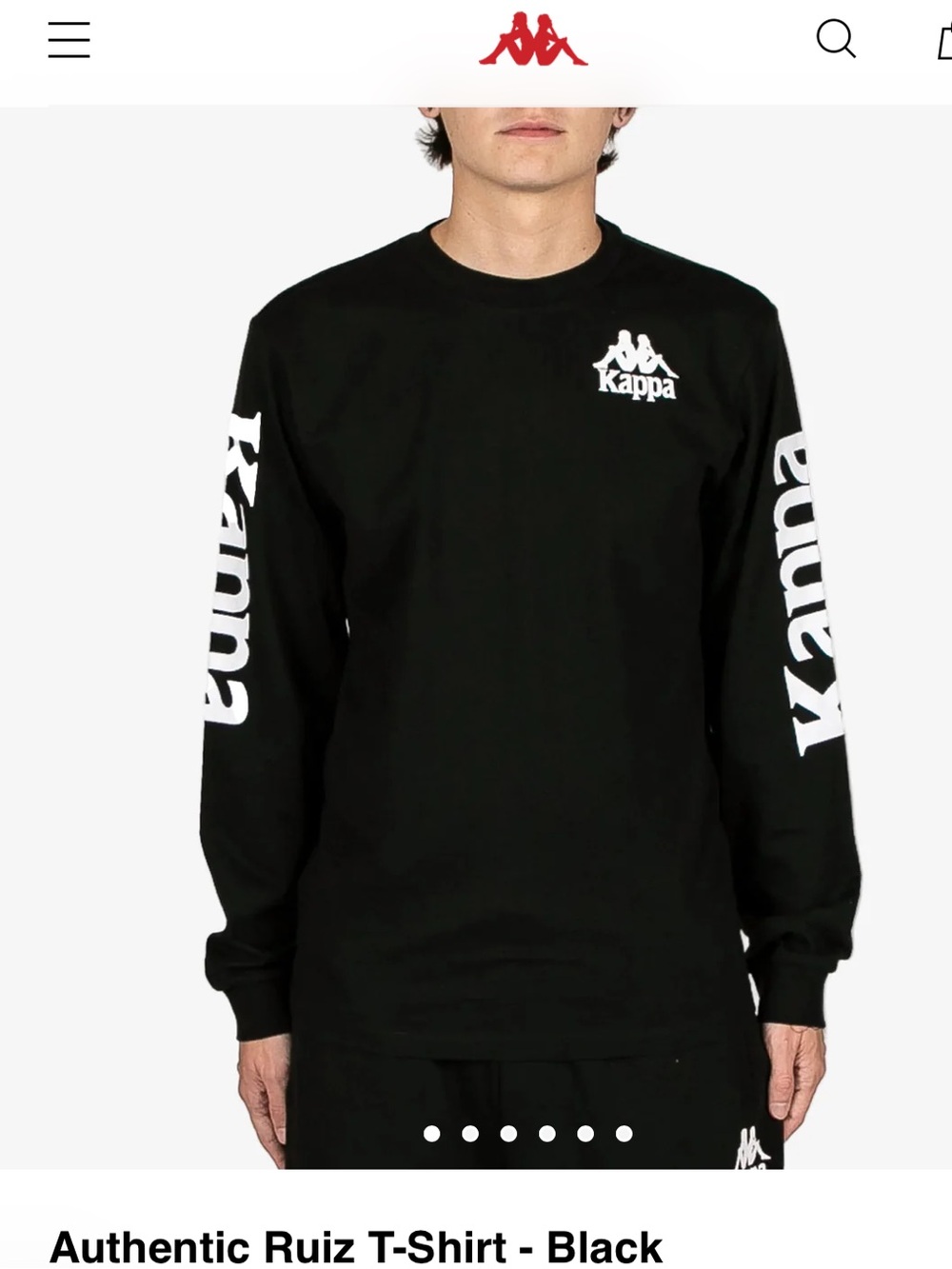 Kappa Authentic Ruiz Tee
Long Sleeve
Black
Screen print